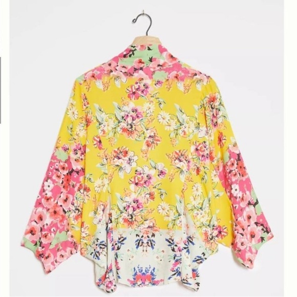 Anthropologie Akemi + Kin Aurelia Floral Print Kimono OS - Picture 2 of 12